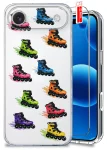 Etui do iPhone Air przezroczyste różne wzory wakacyjne ze szkłem