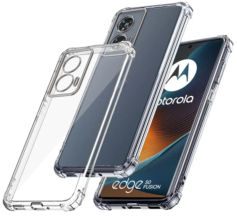 Przezroczyste etui do Motorola Edge 50 Fusion z wzmocnionymi narożnikami