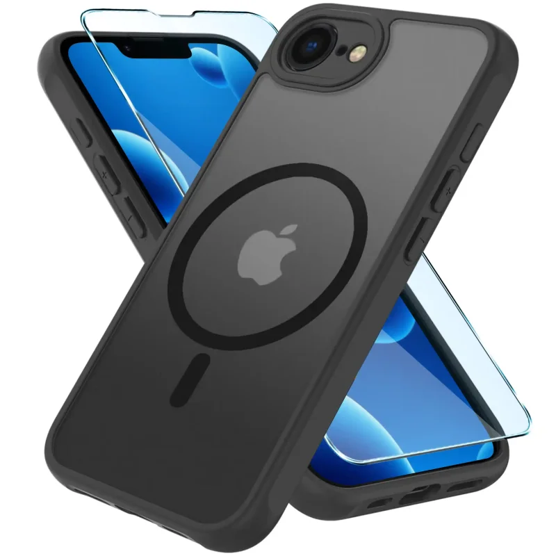 Zestaw etui MagSafe i szkło hartowane 9H do iPhone 16e / 17e