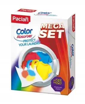 Chusteczki do prania wyłapujące kolor Paclan Color Absorber 25 sztuk