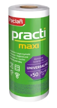 Ściereczki uniwersalne na rolce Paclan Practi Maxi 50 sztuk