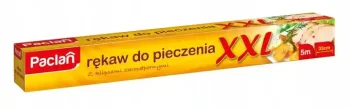 Rękaw do pieczenia XXL z klipsami 5m x 35cm żaroodporny Paclan