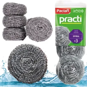 Zmywak kuchenny druciak spiralny Paclan Practi 3 sztuki
