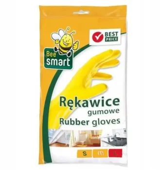 Rękawice gumowe ochronne żółte rozmiar L