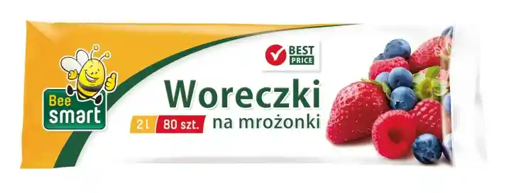 Woreczki Bee Smart do mrożenia żywności 2 l 80 sztuk