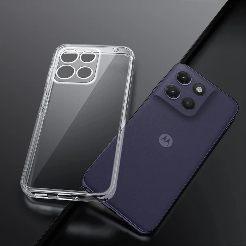 Wzmacniane etui silikonowe Motorola Moto G17 / G17 Power chroniące obudowę przed zarysowaniami i otarciami