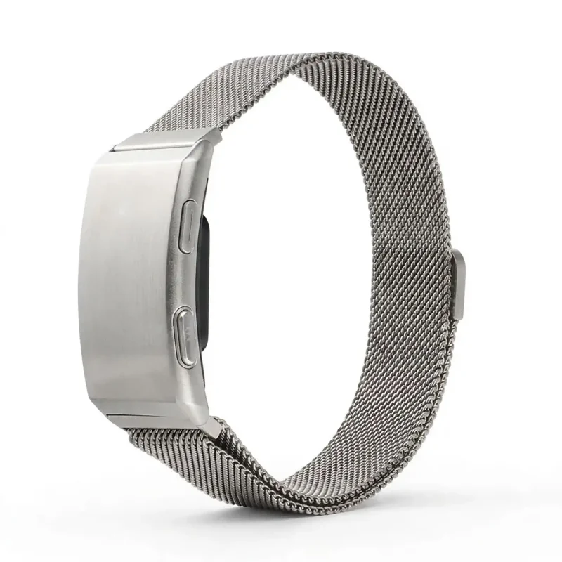 Bezekranowy smartband TITMO Loop I-110 srebrny ze stalową bransoletą magnetycznąbp