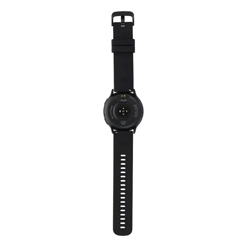 Smartwatch TITMO O-200 czarny widok od spodu z czujnikami