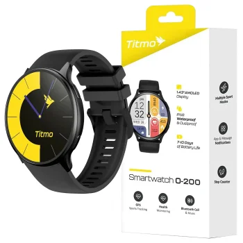 Smartwatch sportowy wodoodporny Titmo O-200 czarny