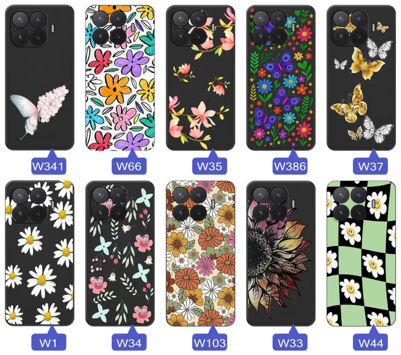 Kolekcja etui wiosennych do Xiaomi 17T Pro z kwiatowymi grafikami, motylami, pszczółkami i kolorowymi wzorami natury