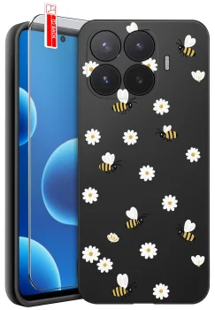 Etui do Xiaomi 17T Pro różne wzory wiosenne ze szkłem