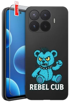 Etui do Xiaomi 17T Pro różne wzory z misiem ze szkłem