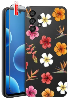 Etui do Samsung Galaxy A13 4G różne wzory wakacyjne ze szkłem