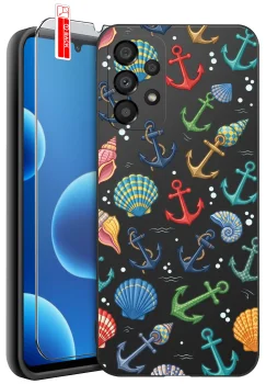 Etui do Samsung Galaxy A32 5G różne wzory wakacyjne ze szkłem