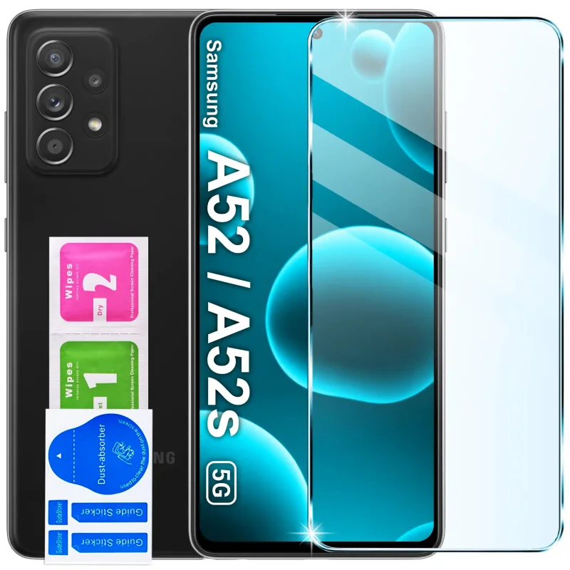 Szkło hartowane 9H do Samsung Galaxy A52 / A52s 5G: zestaw ochronny z akcesoriami montażowymi
