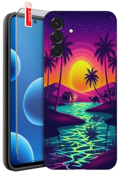 Etui do Samsung Galaxy A36 5G różne wzory wakacyjne ze szkłem