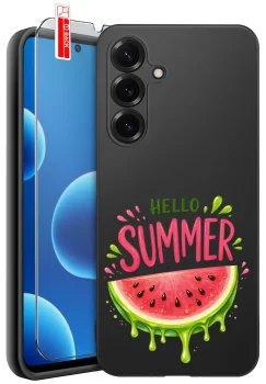 Etui do Samsung Galaxy S26 różne wzory wakacyjne ze szkłem
