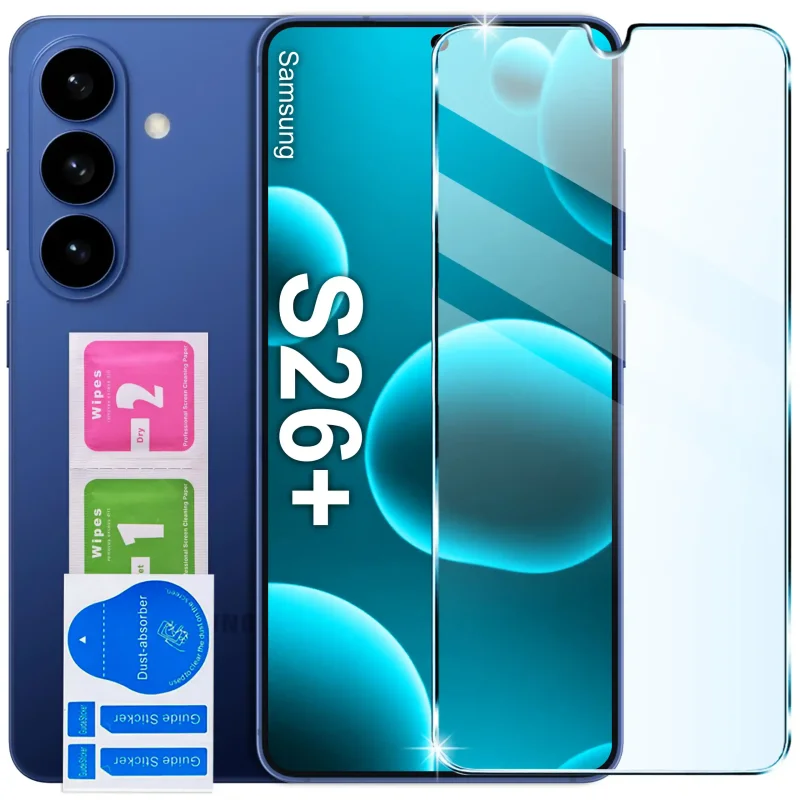 Szkło hartowane 9H do Samsung Galaxy S26+ Plus: zestaw ochronny z akcesoriami montażowymi