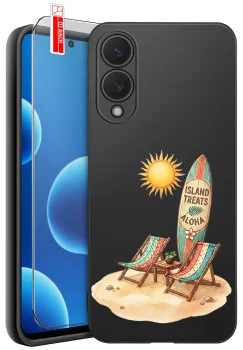 Etui do Samsung Galaxy S25 Edge różne wzory wakacyjne ze szkłem