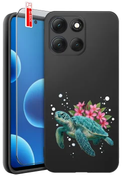 Etui do Motorola Moto G86 różne wzory wakacyjne ze szkłem
