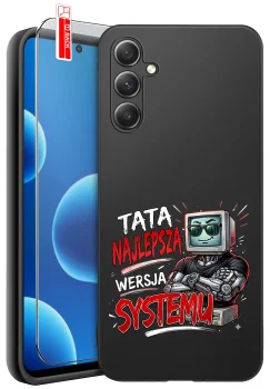 Etui do Samsung Galaxy A54 5G różne wzory dla Taty ze szkłem