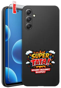 Etui do Samsung Galaxy A55 5G różne wzory dla Taty ze szkłem