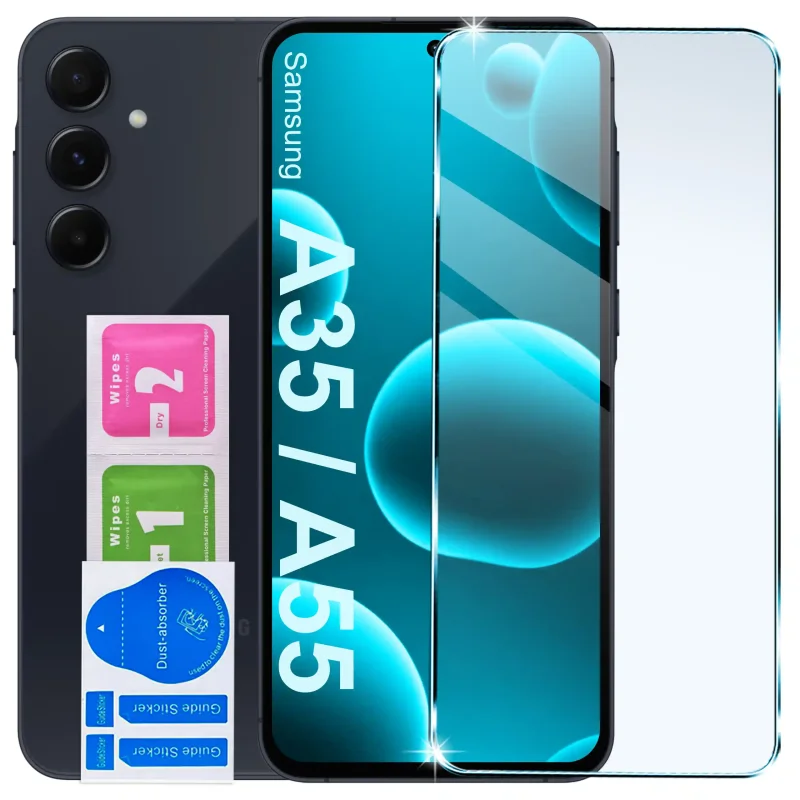 Szkło hartowane 9H do Samsung Galaxy A55 5G z zestawem do montażu