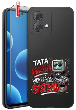 Etui do Motorola Moto G84 5G różne wzory dla Taty ze szkłem