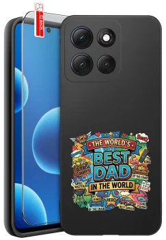 Etui do Motorola Moto G86 Power różne wzory dla Taty ze szkłem