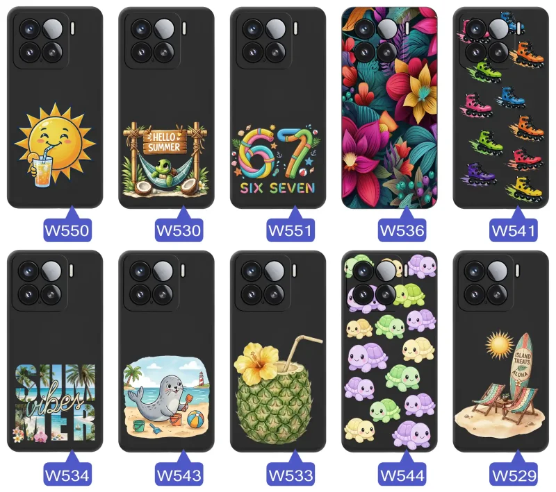 Różne etui wakacyjne do Xiaomi 15 ze słońcem, hamakiem, motywem 67, kwiatami, rolkami i plażowymi grafikami