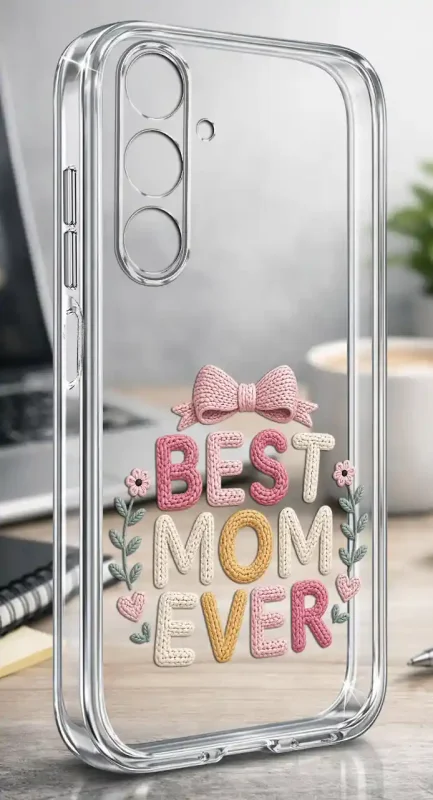 Etui na Dzień Matki do Samsung Galaxy A17 5G, bezbarwny case z nadrukiem Best Mam Ever