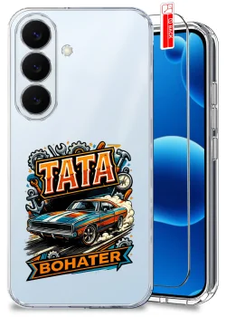 Etui do Samsung Galaxy S26 przezroczyste różne wzory dla Taty ze szkłem