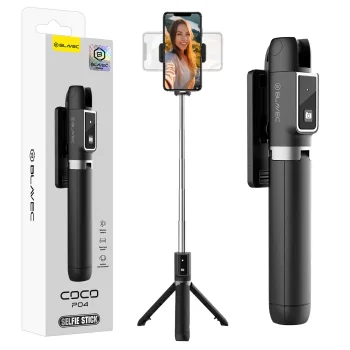 Kijek selfie stick na telefon ze statywem Bluetooth z pilotem Blavec