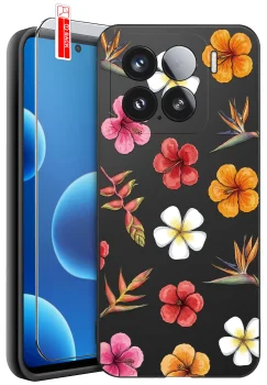 Etui do Xiaomi 15 Pro różne wzory wakacyjne ze szkłem