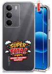 Etui do Realme C75 przezroczyste różne wzory dla Taty ze szkłem