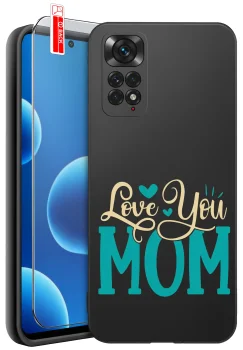 Etui do Xiaomi Redmi Note 11 / 11S różne wzory dla Mamy ze szkłem