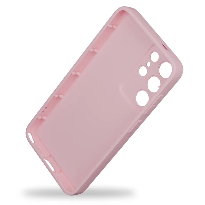 Wnętrze różowego etui silikonowego do Samsung Galaxy S26 Ultra z elastycznego tworzywa