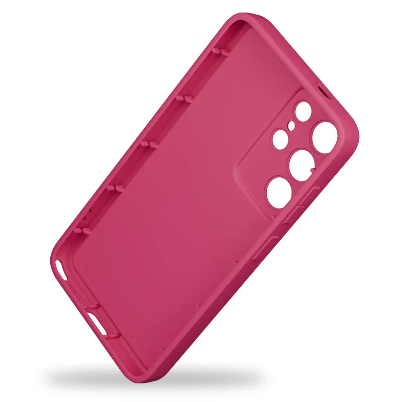 Wnętrze różowego etui silikonowego do Samsung Galaxy S26 Ultra z elastycznego tworzywa