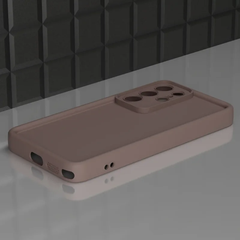 Etui do Samsung Galaxy S26 Ultra brązowe wzmacniane silikonowe