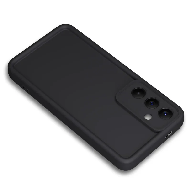 Czarne etui silikonowe do Samsung Galaxy A57 5G z osłoną CAMERA PROTECT