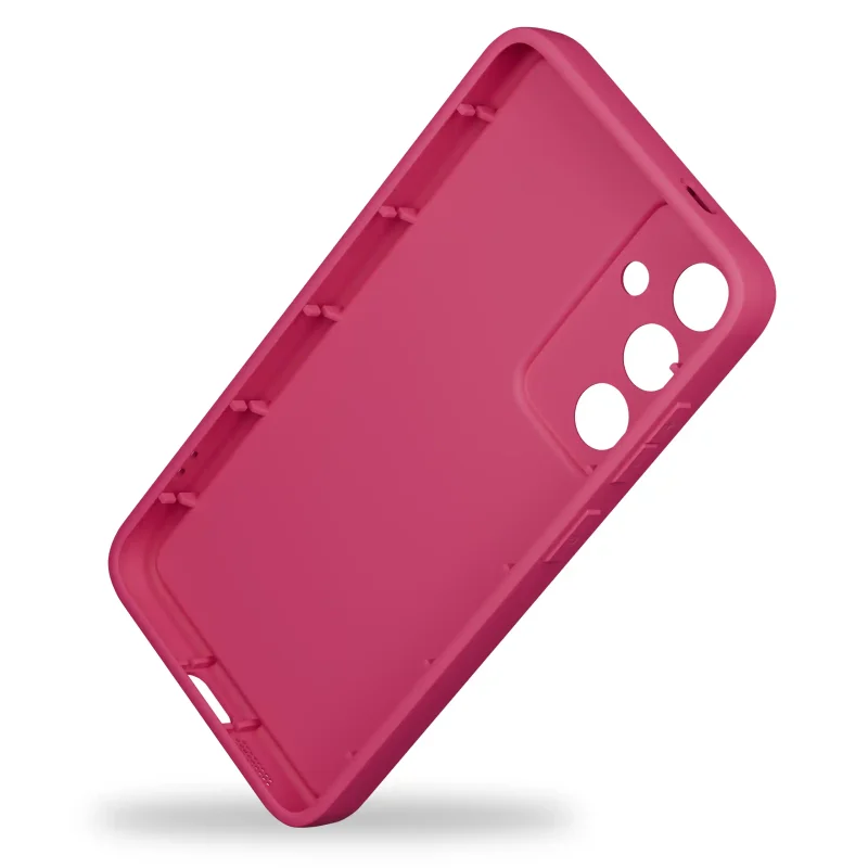 Wnętrze różowego etui silikonowego do Samsung Galaxy S26 z elastycznego tworzywa