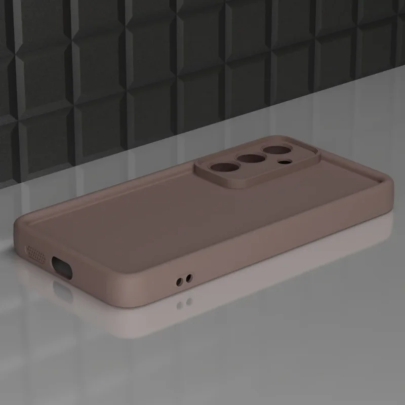 Etui do Samsung Galaxy S26 brązowe wzmacniane silikonowe