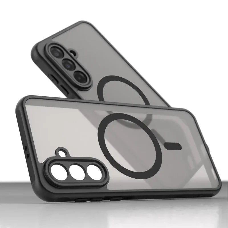 Etui na Samsung Galaxy A37 5G czarne MagSafe półprzezroczyste z matowym wykończeniem