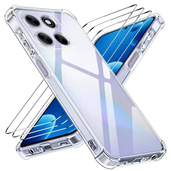 Etui do Motorola Moto G37 przezroczyste z zestawem 3 szkieł