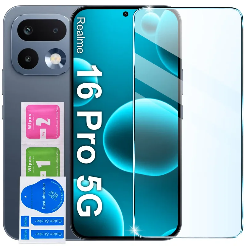Szkło hartowane 9H do Realme 16 Pro 5G z akcesoriami montażowymi
