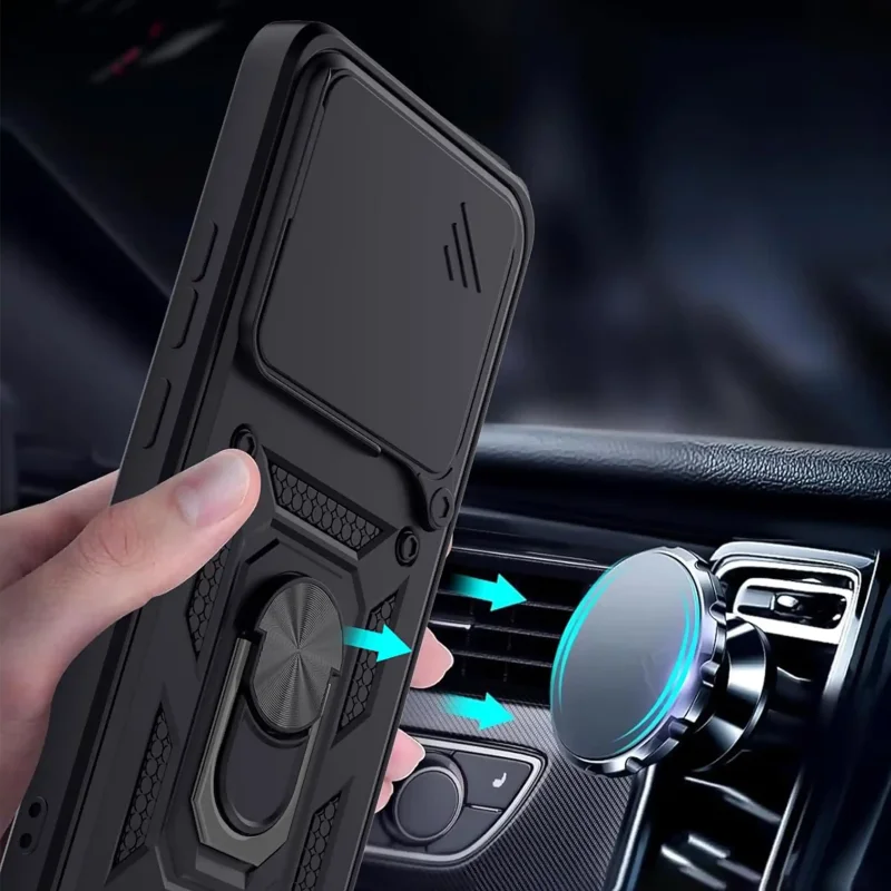 Etui ochronne pancerne Realme 16 Pro 5G kompatybilne z uchwytami magnetycznymi i funkcją podstawki