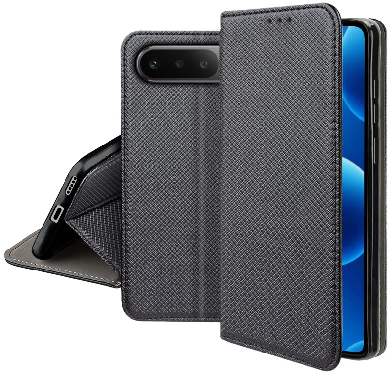 Zamykane etui z klapką do Realme 16 5G z matową strukturą, wycięciami na porty oraz ochroną aparatów i boków smartfona