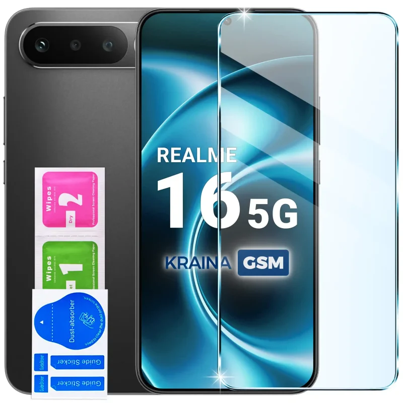 Szkło hartowane do Realme 16 5G z zestawem do montażu