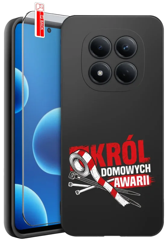 Etui dla Taty do Xiaomi Redmi Note 15 Pro 5G z kolorowym nadrukiem „Król domowych awarii” oraz szkłem hartowanym 9H