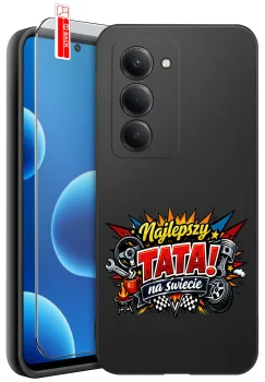 Etui do Xiaomi Redmi 15 4G / 5G różne wzory dla Taty ze szkłem